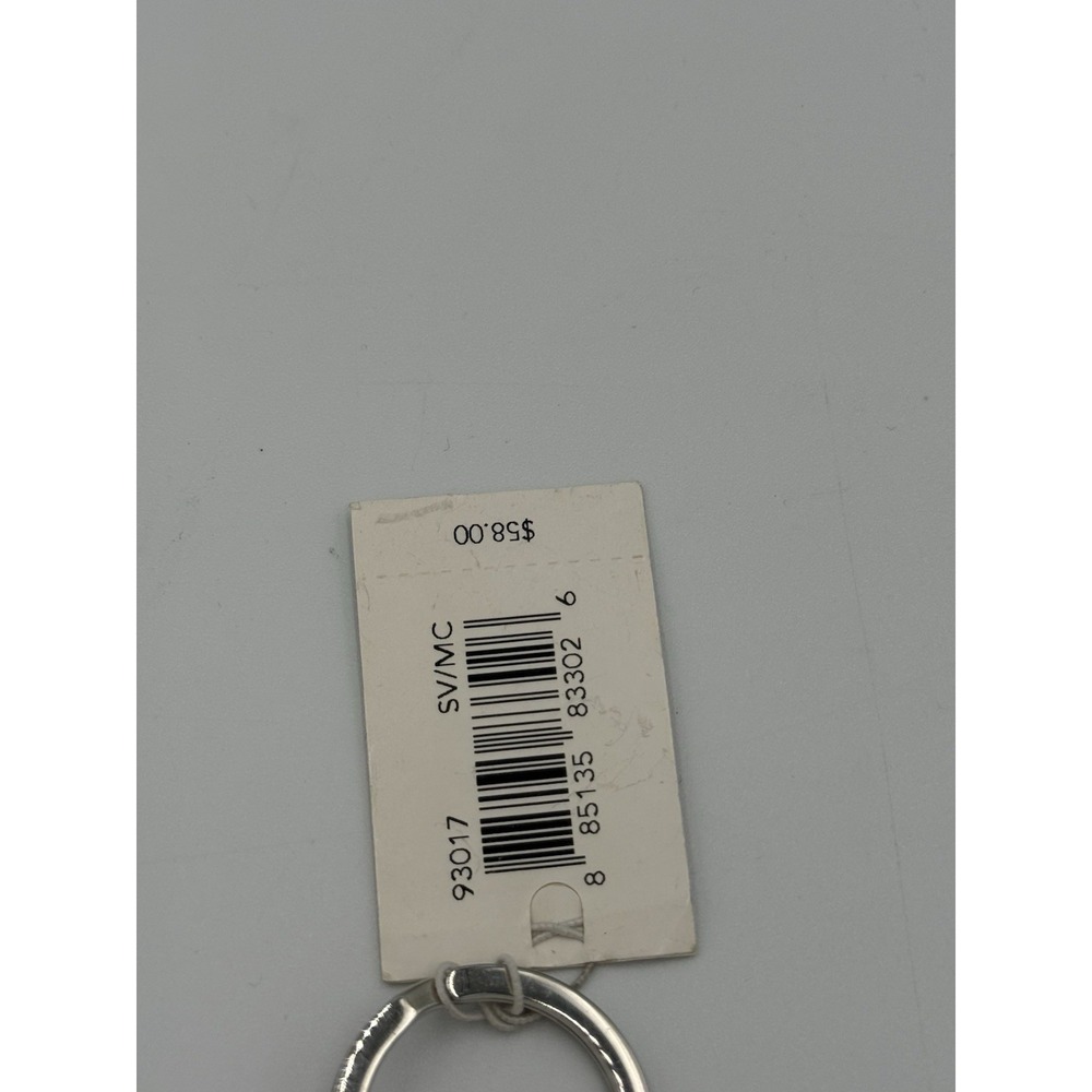 Coach Snowflake Crystal Detachable Keychain Charm Silver Holiday 93017 NWT - Picture 6 of 13